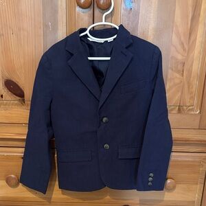 Janie and Jack Midnight Blue Kids' Linen Blazer
